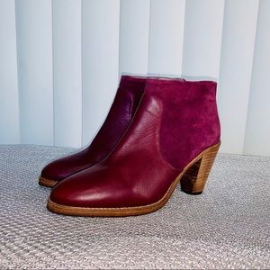 Boden Harper Suede & Leather Booties 8